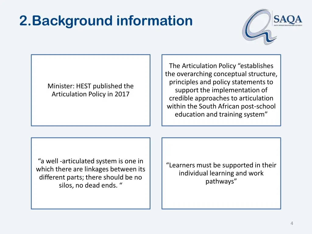 2 background information