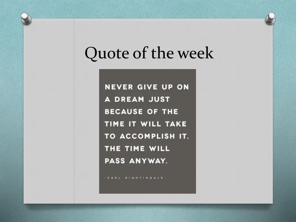 quote of the week