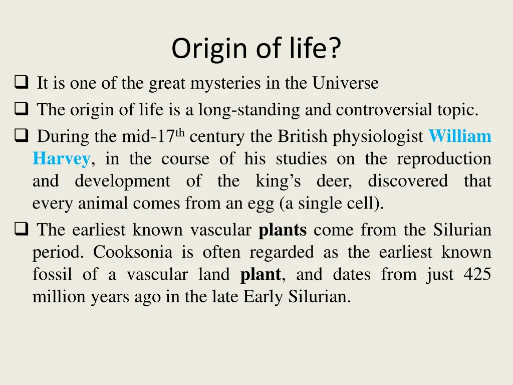 origin of life 1