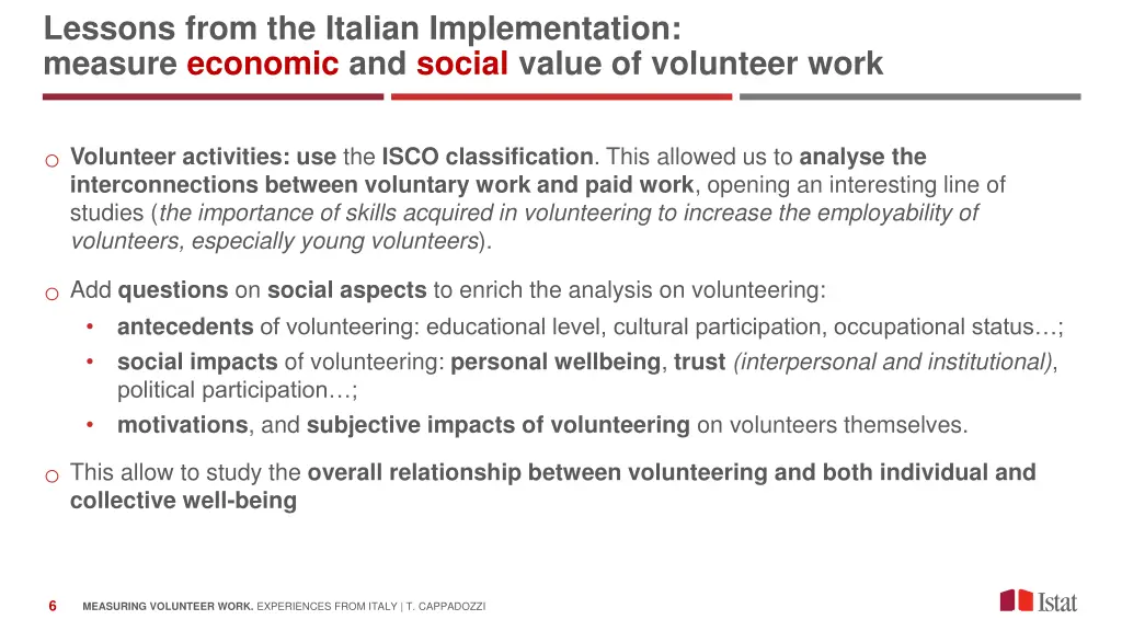 lessons from the italian implementation measure