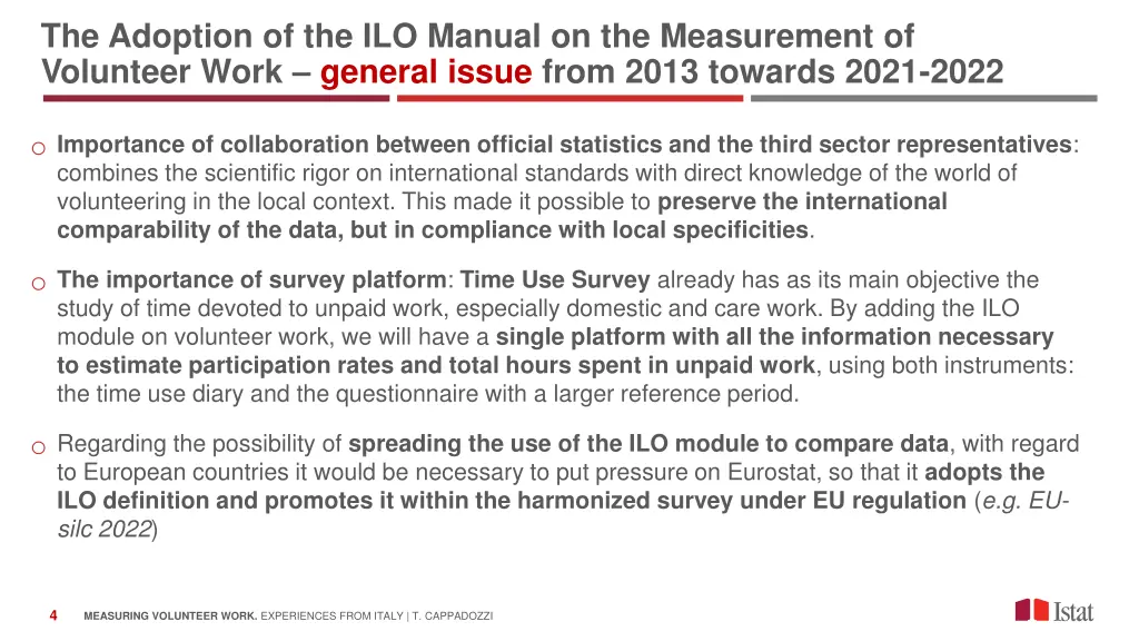 the adoption of the ilo manual on the measurement