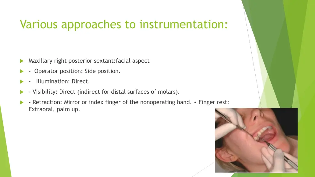 various approaches to instrumentation