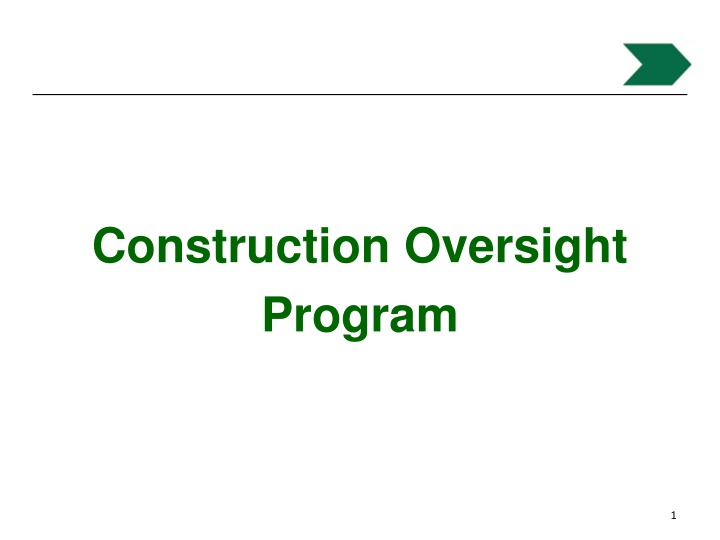 construction oversight program