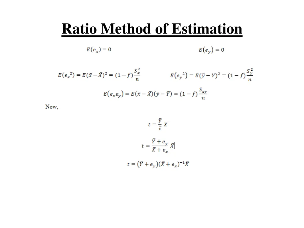 ratio method of estimation 3