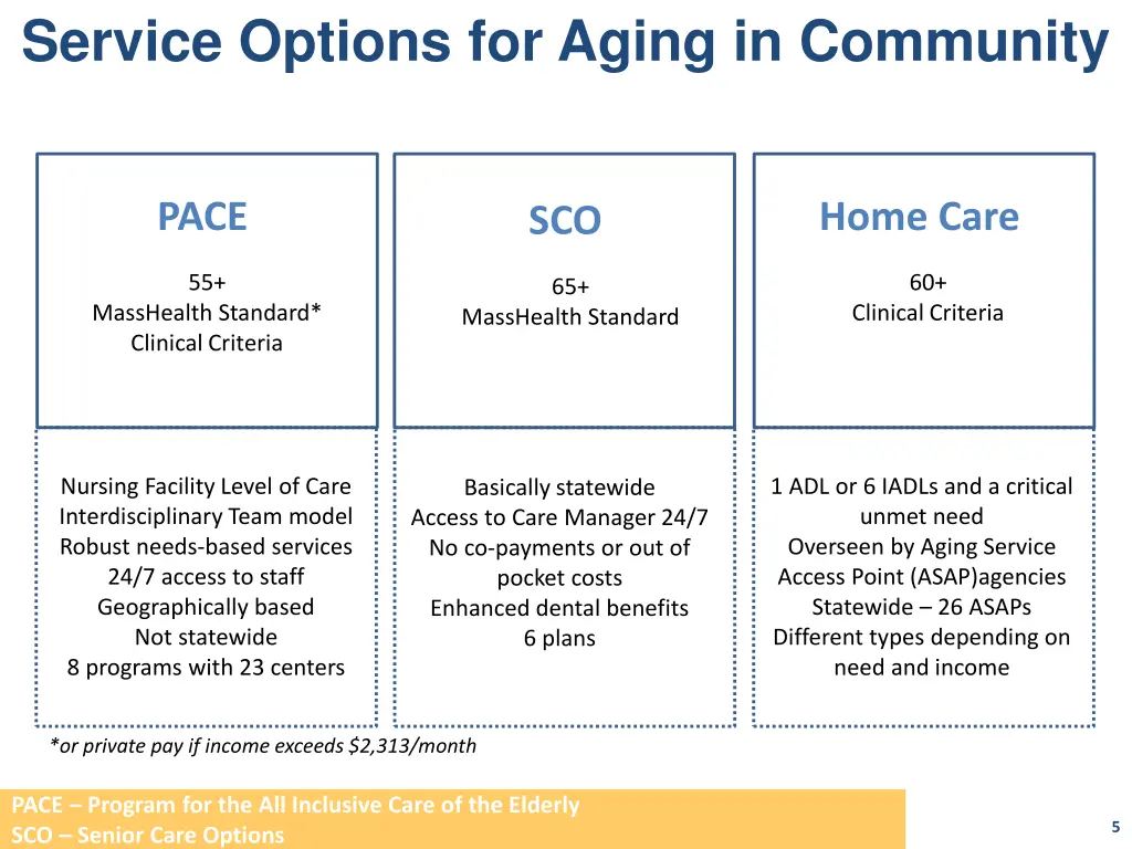 service options for aging in community