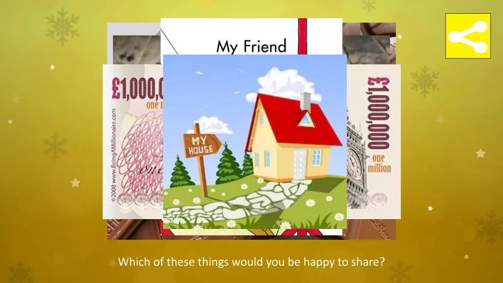 which of these things would you be happy to share