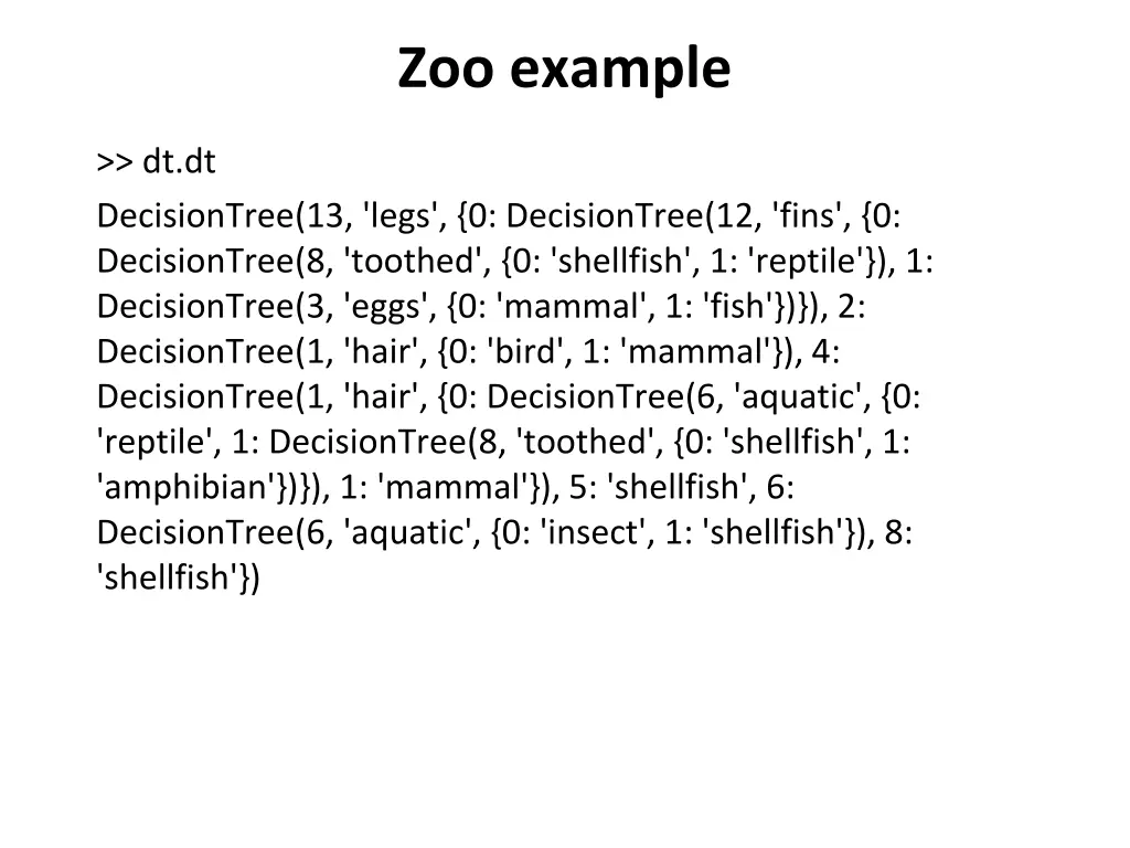 zoo example 1