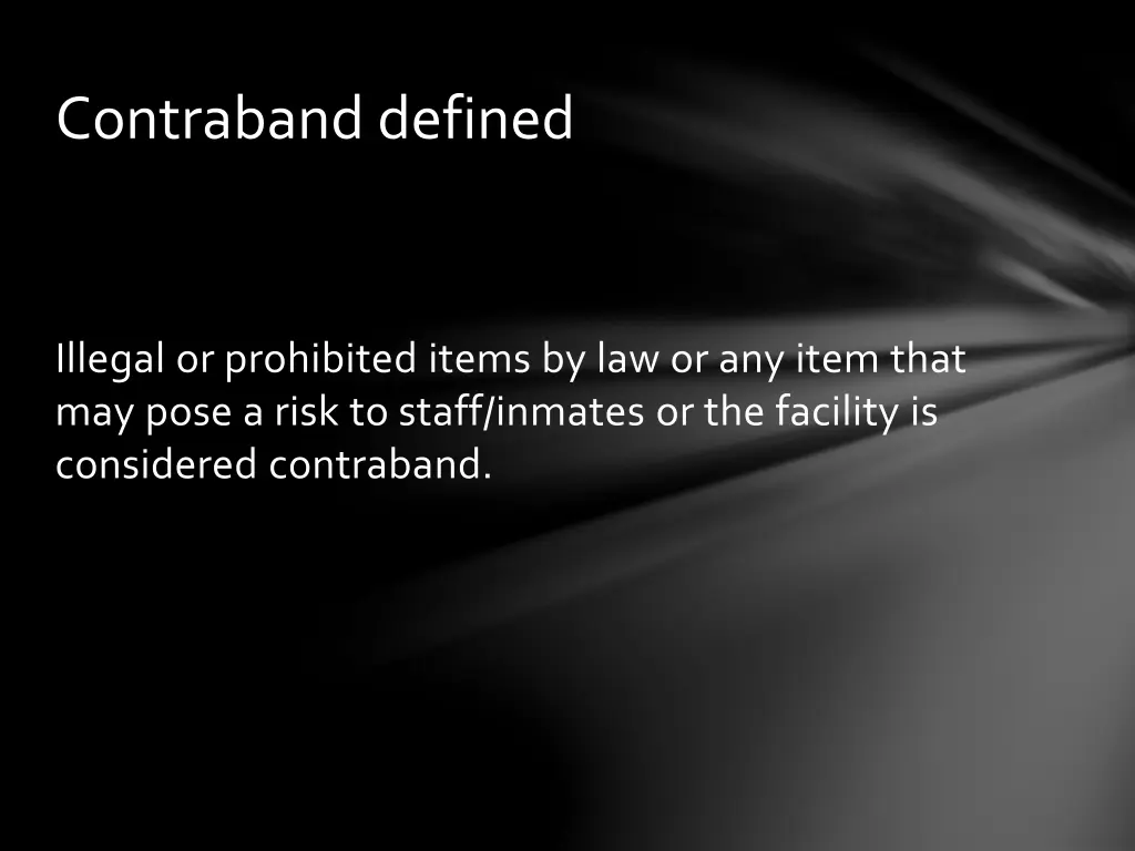 contraband defined