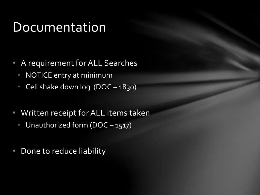 documentation