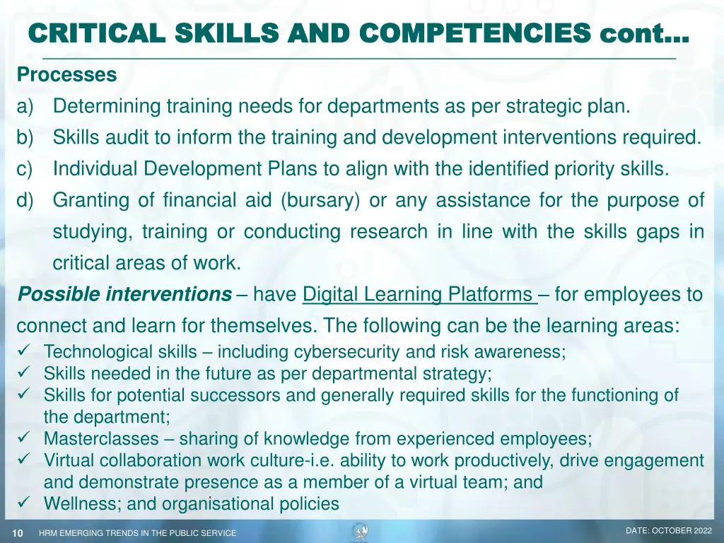 critical skills and competencies cont critical