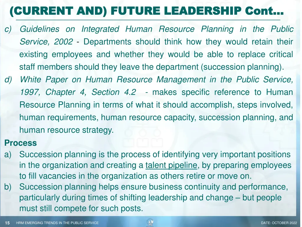 current and future leadership cont current