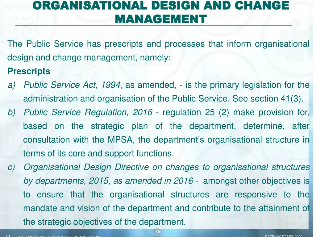 organisational design and change organisational