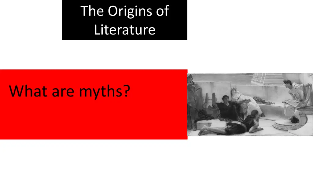 the origins of literature 1