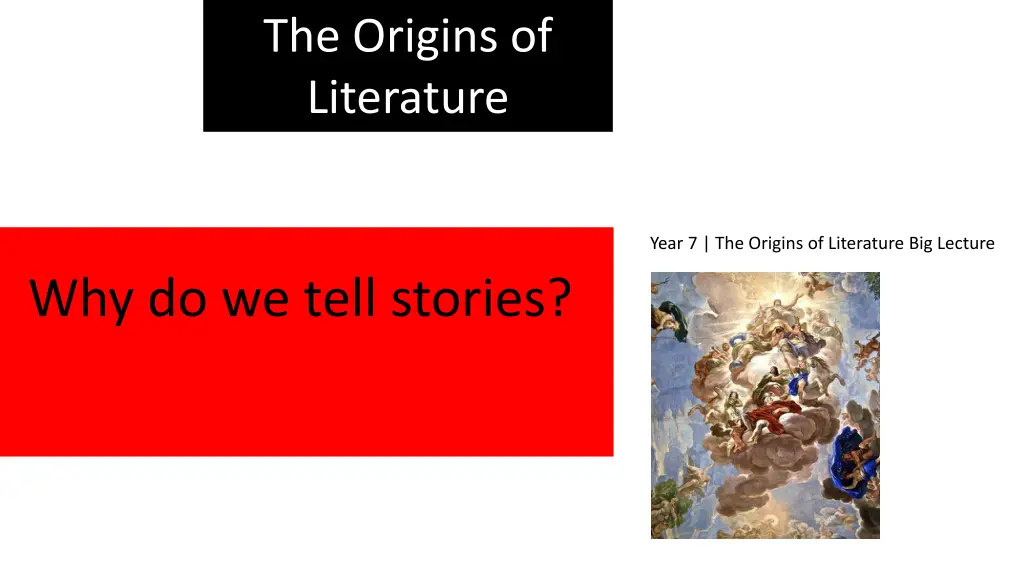 the origins of literature 2