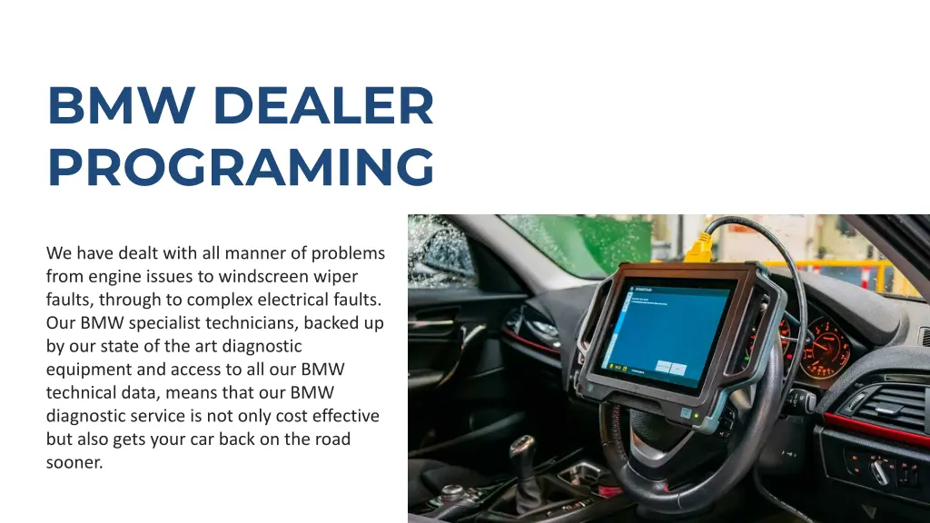 bmw dealer programing