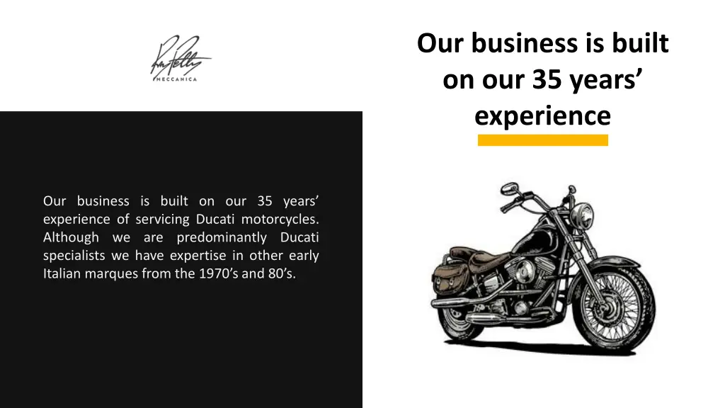 our business is built on our 35 years experience