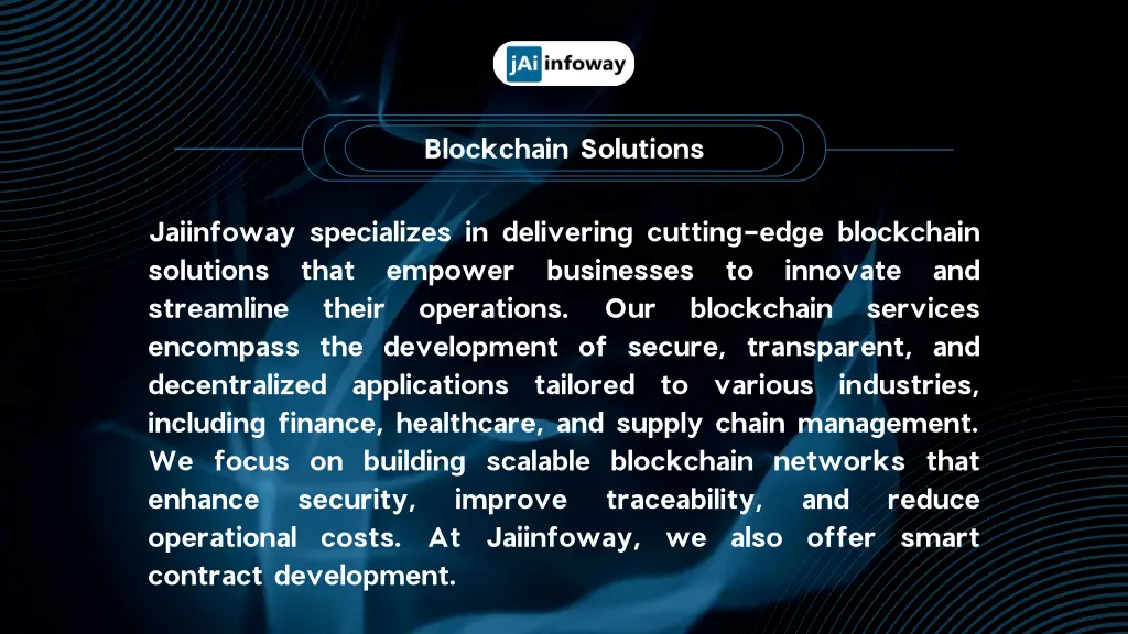 blockchain solutions