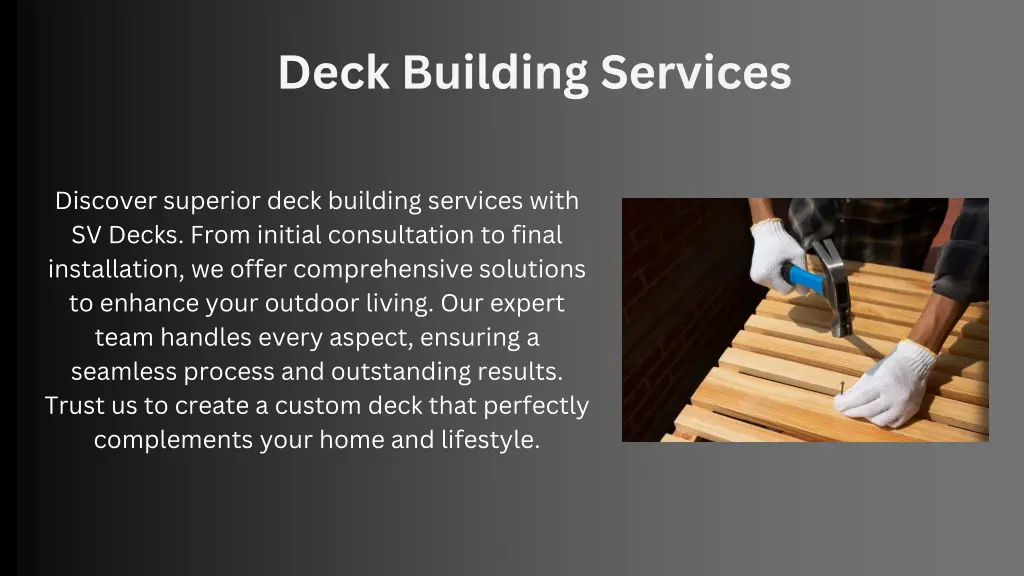 deck building services