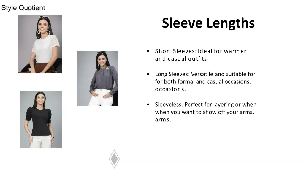 sleeve lengths