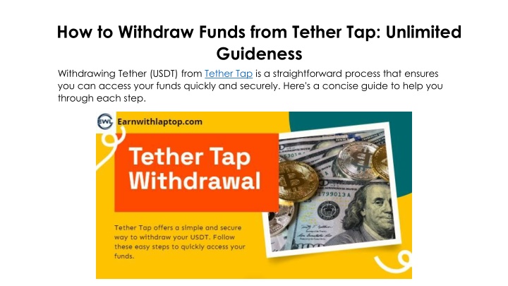 how to withdraw funds from tether tap unlimited