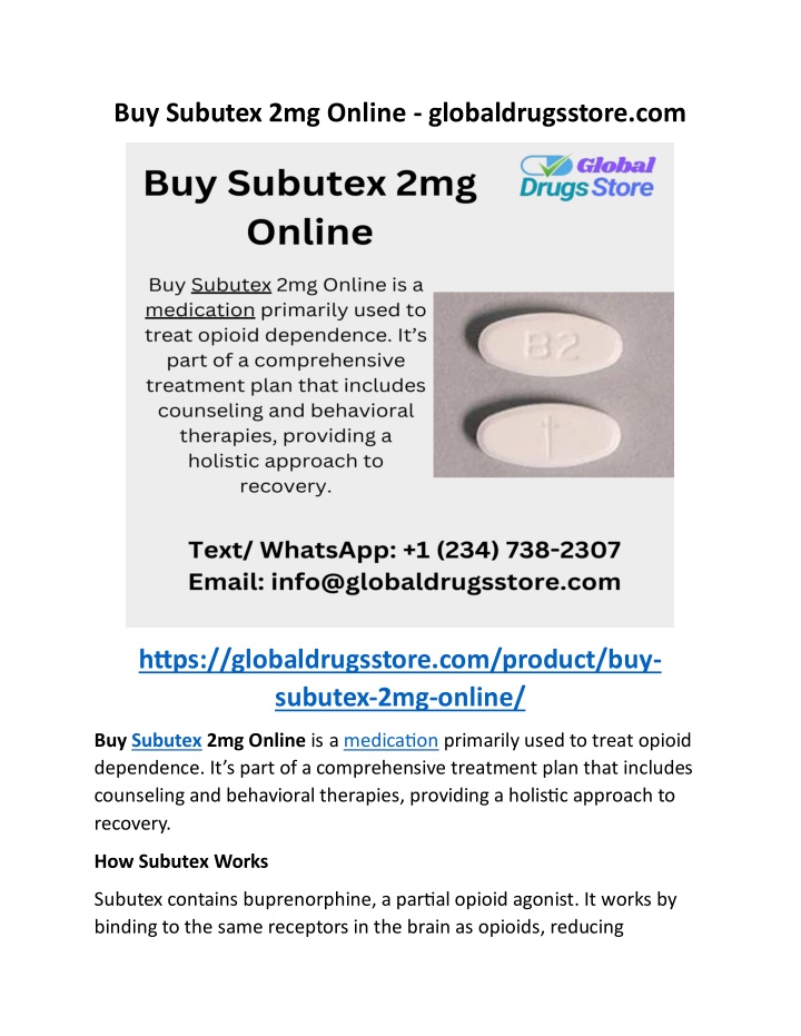 buy subutex 2mg online globaldrugsstore com