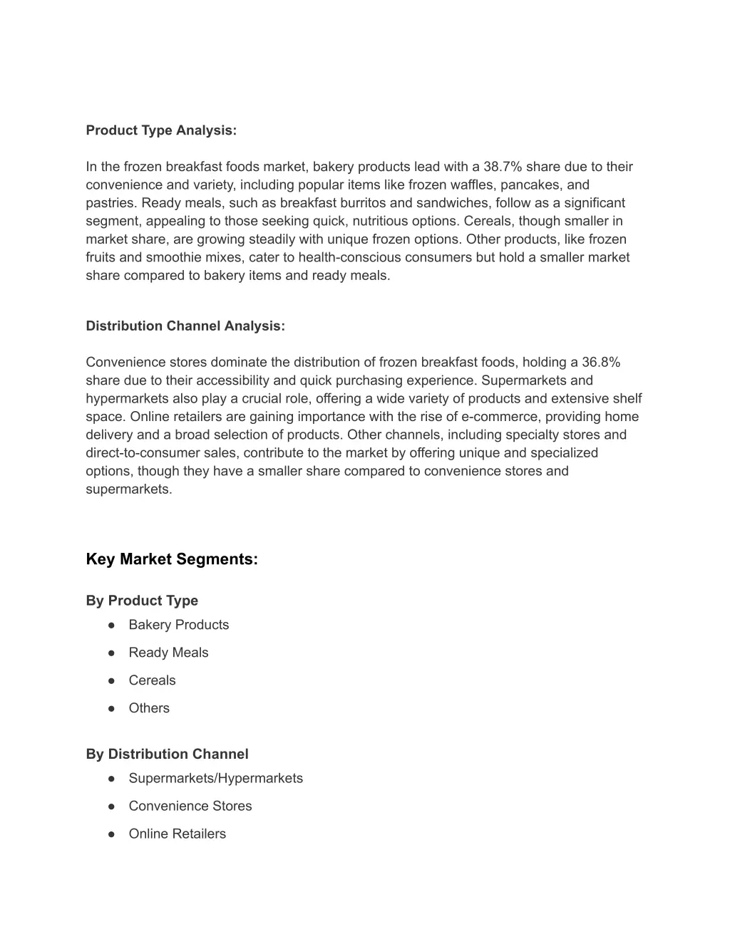 product type analysis