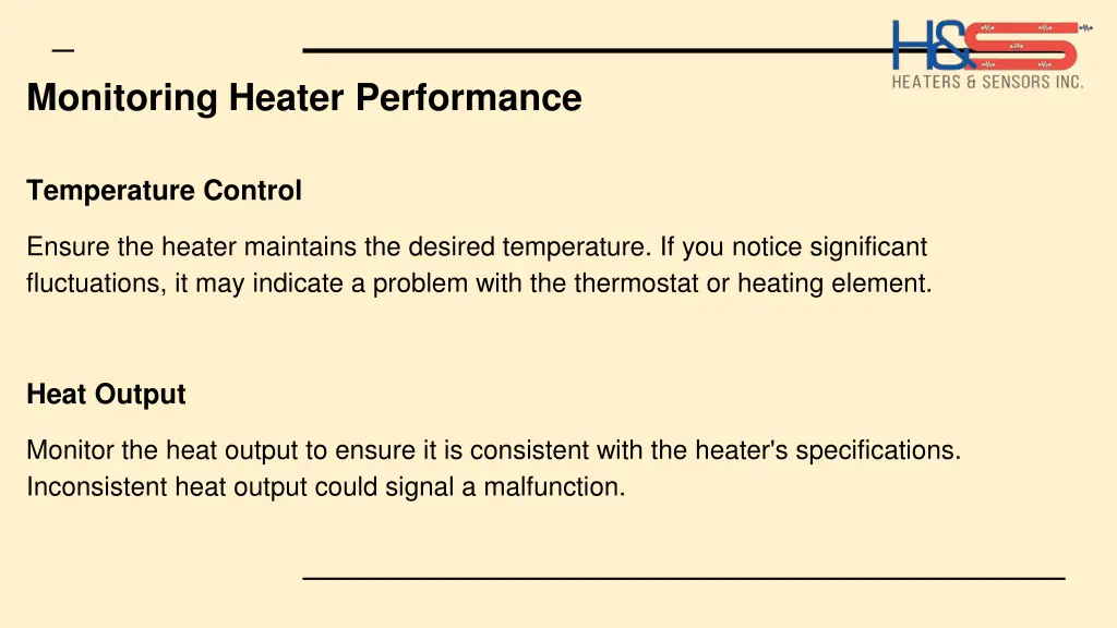 monitoring heater performance