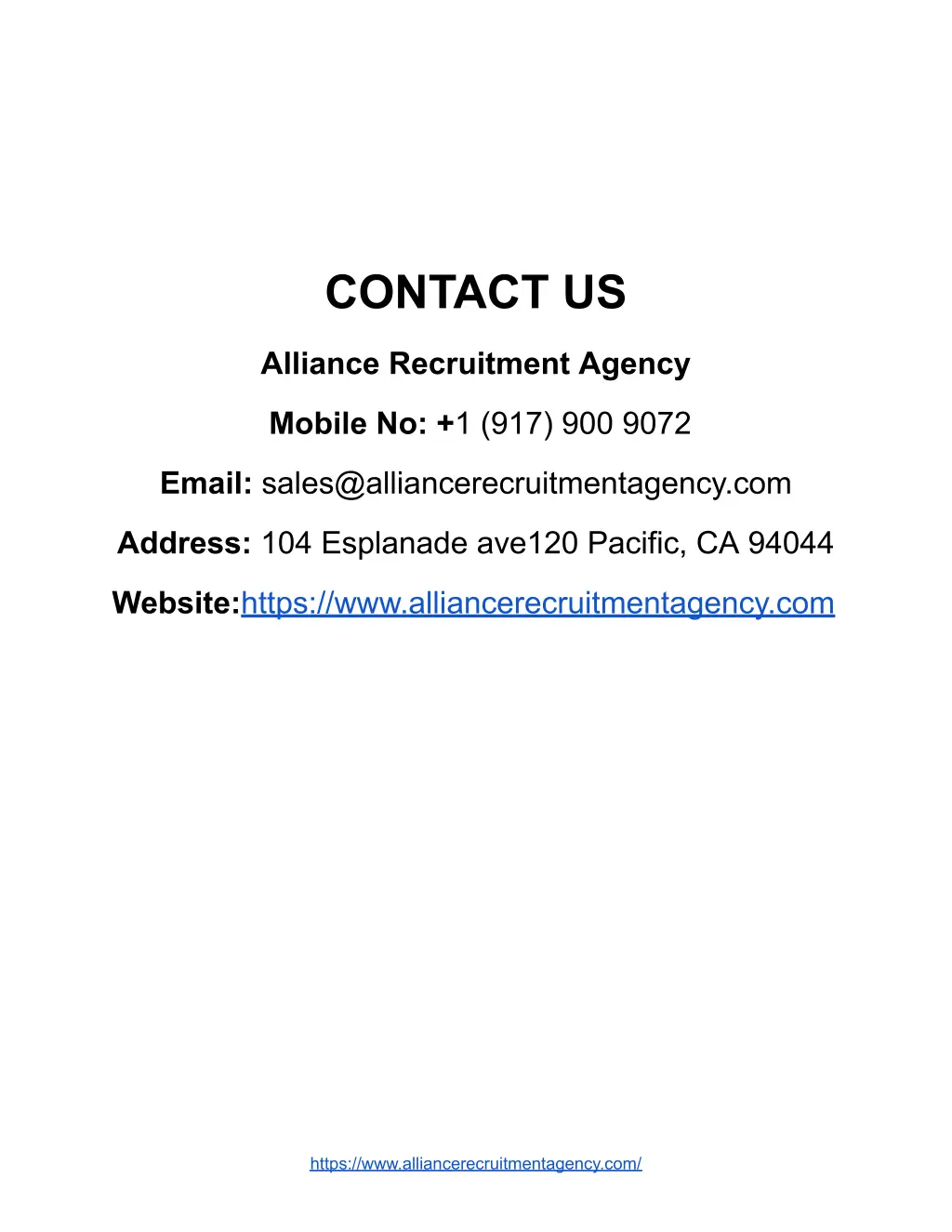 contact us