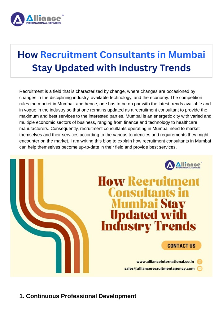 how recruitment consultants in mumbai stay