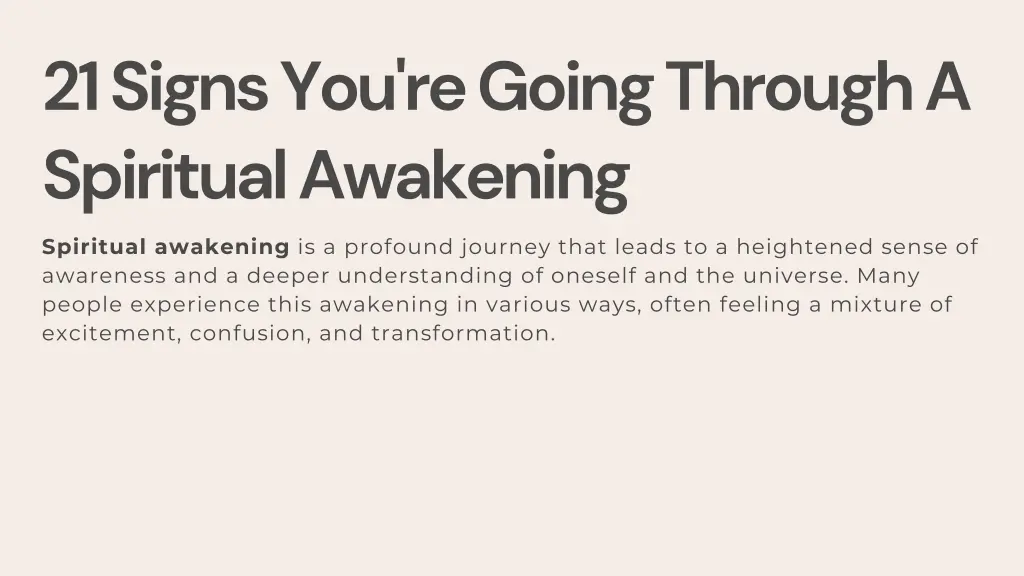 21 signs you re going through a spiritual