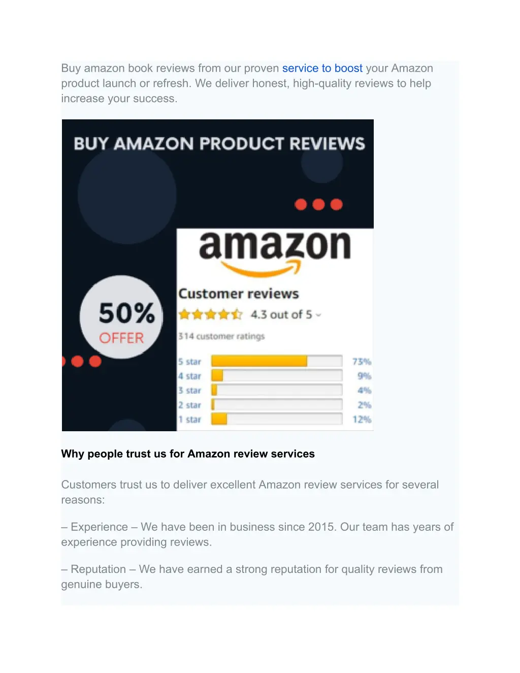 buy amazon book reviews from our proven service