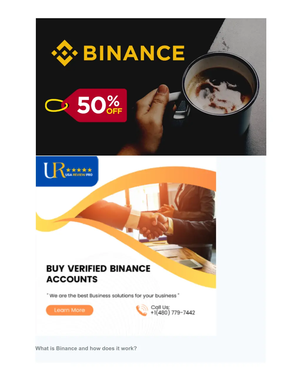 what is binance and how does it work