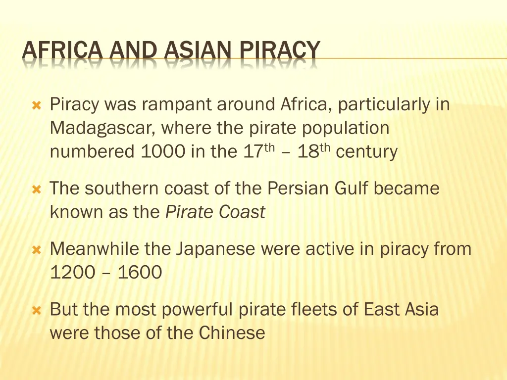 africa and asian piracy