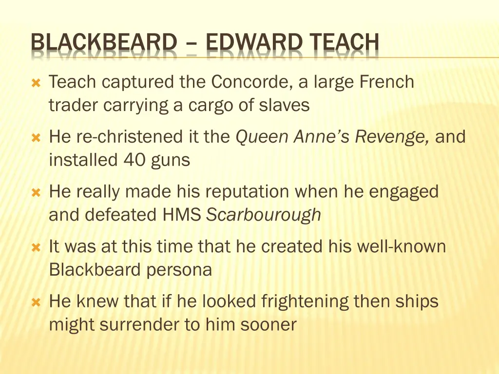 blackbeard edward teach