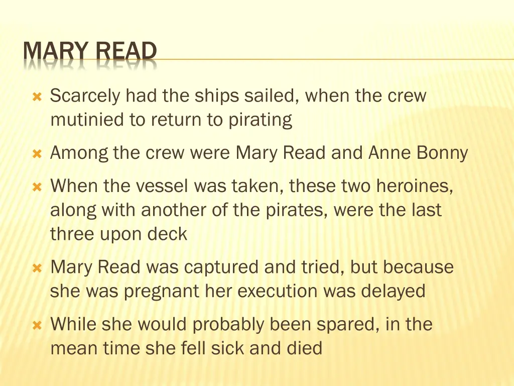 mary read 3