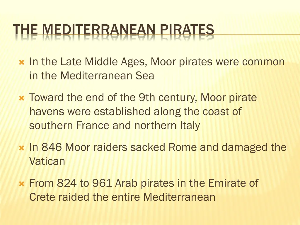 the mediterranean pirates