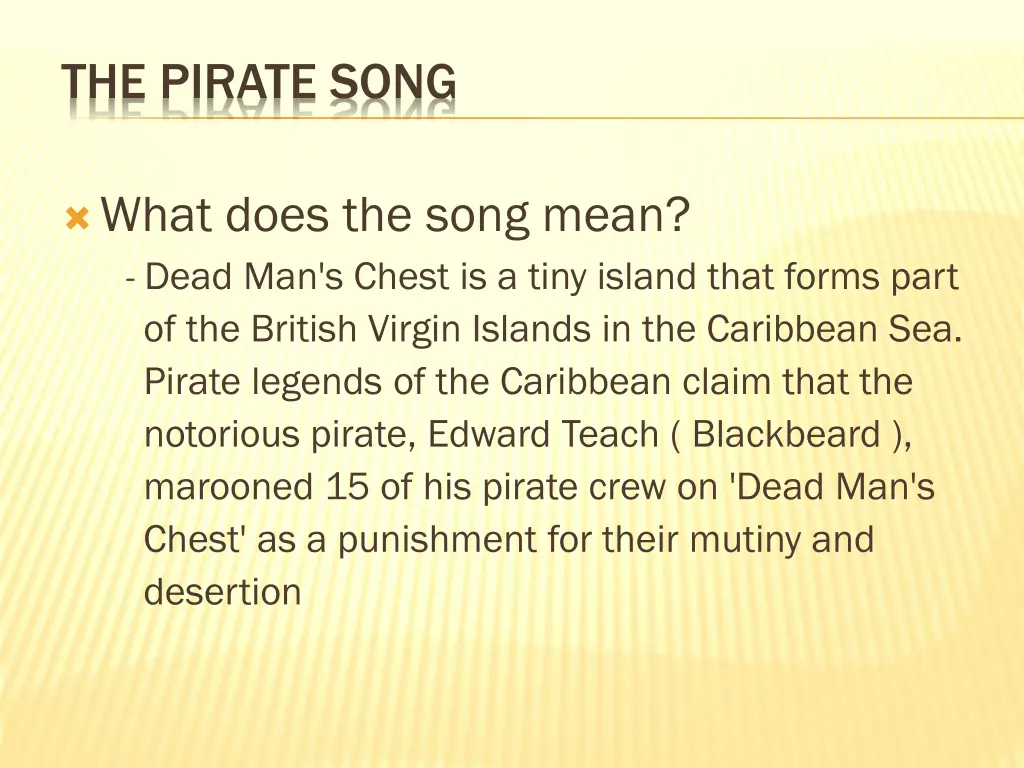 the pirate song 1