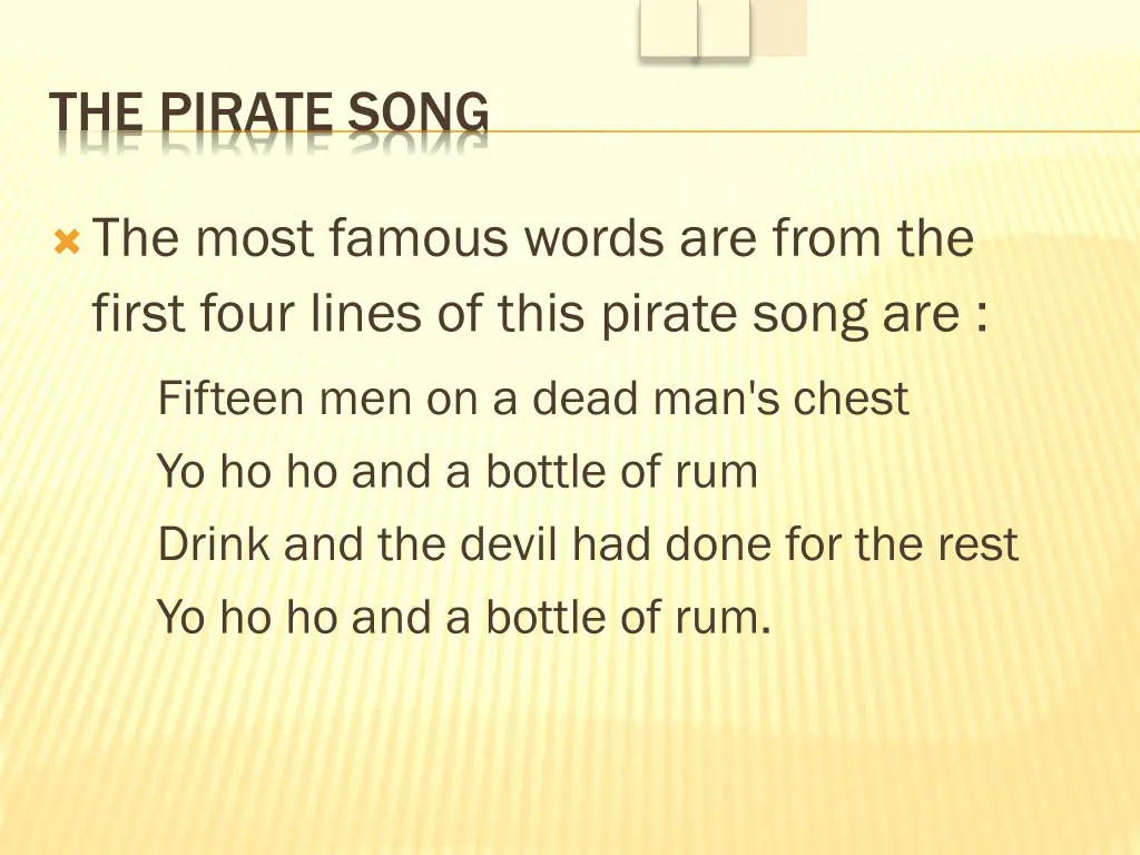 the pirate song