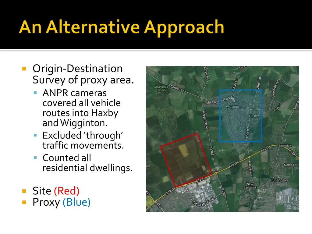 origin destination survey of proxy area anpr