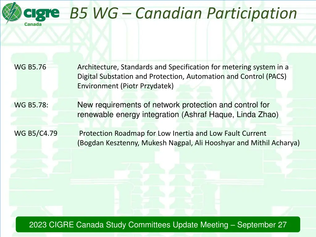 b5 wg canadian participation 2