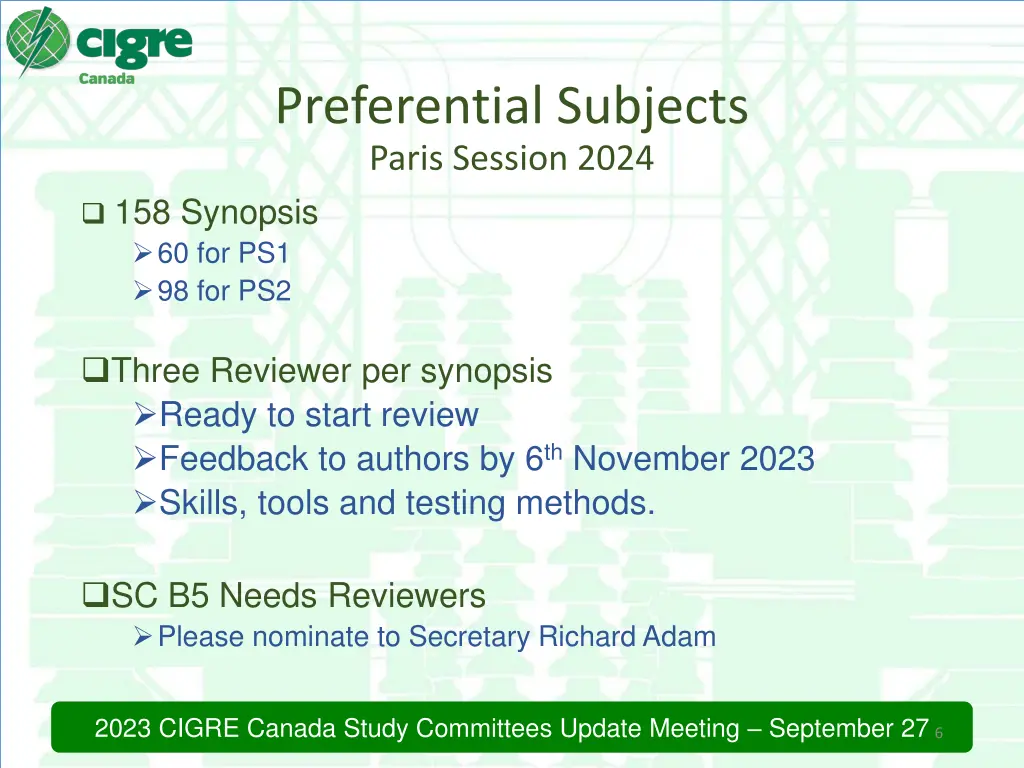 preferential subjects paris session 2024