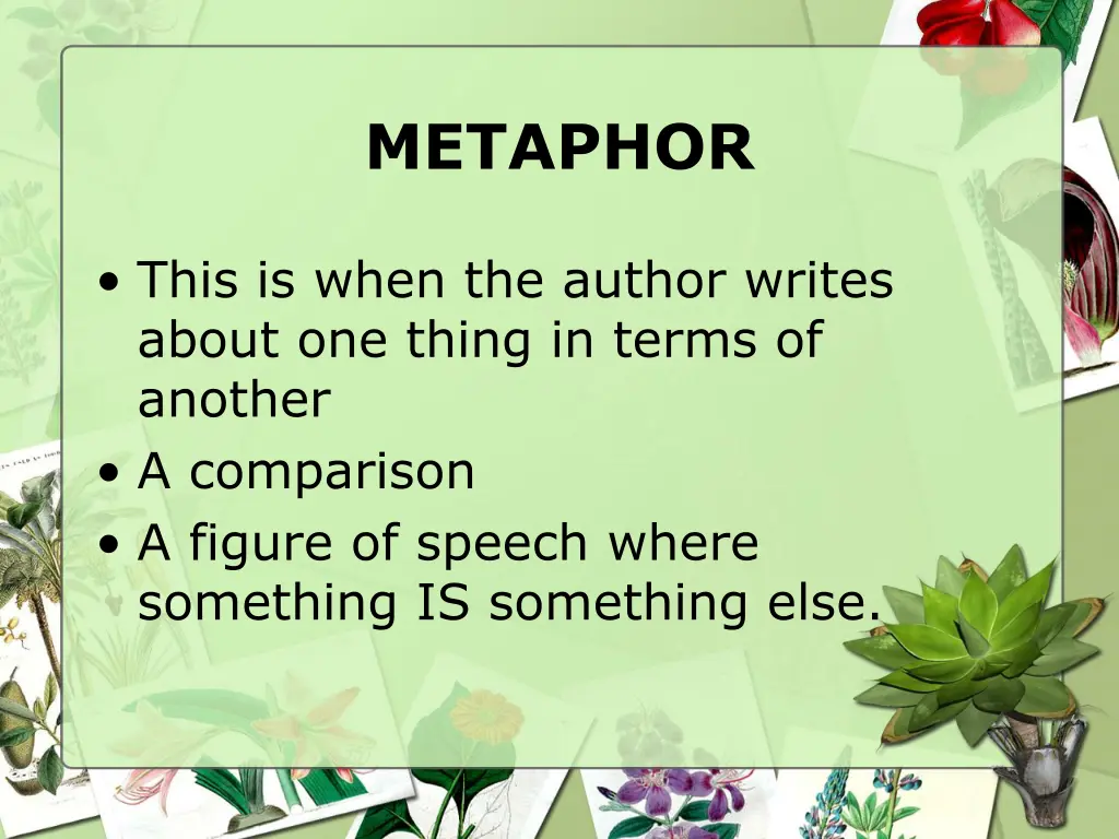 metaphor