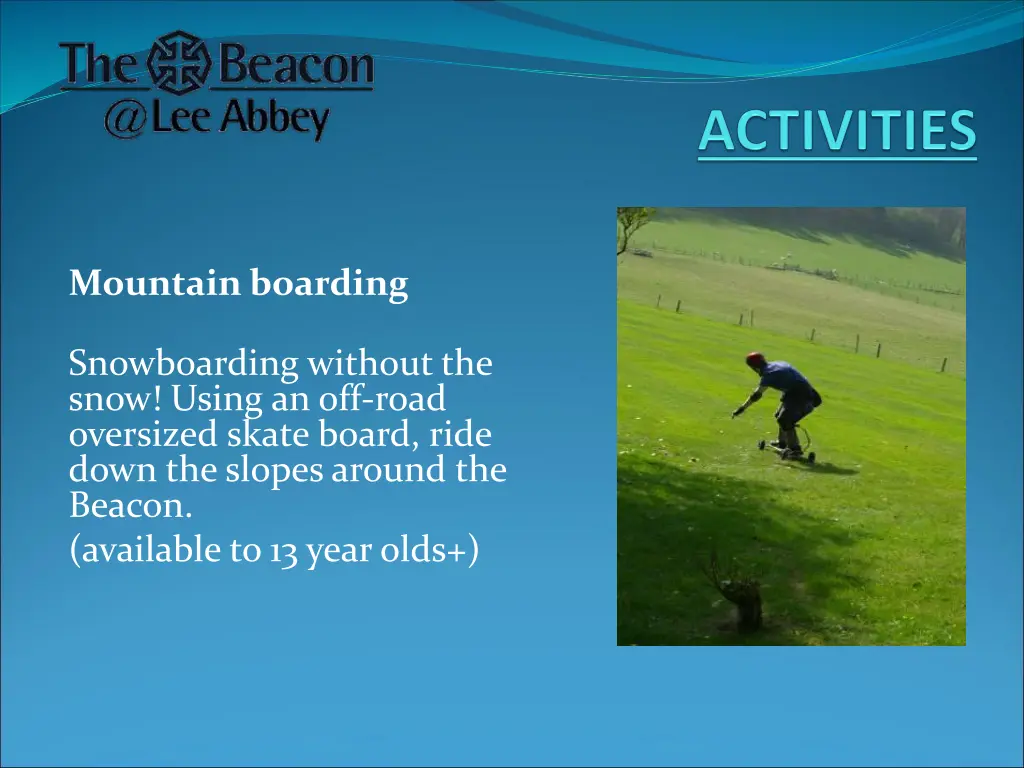 mountain boarding