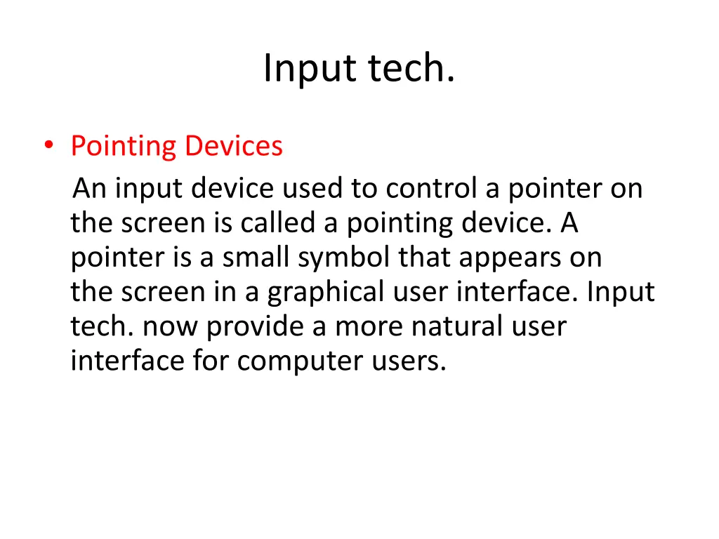 input tech