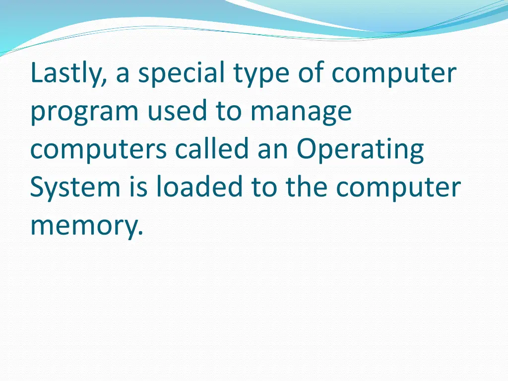 lastly a special type of computer program used