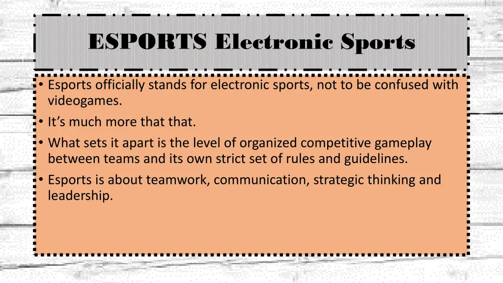 esports electronic sports