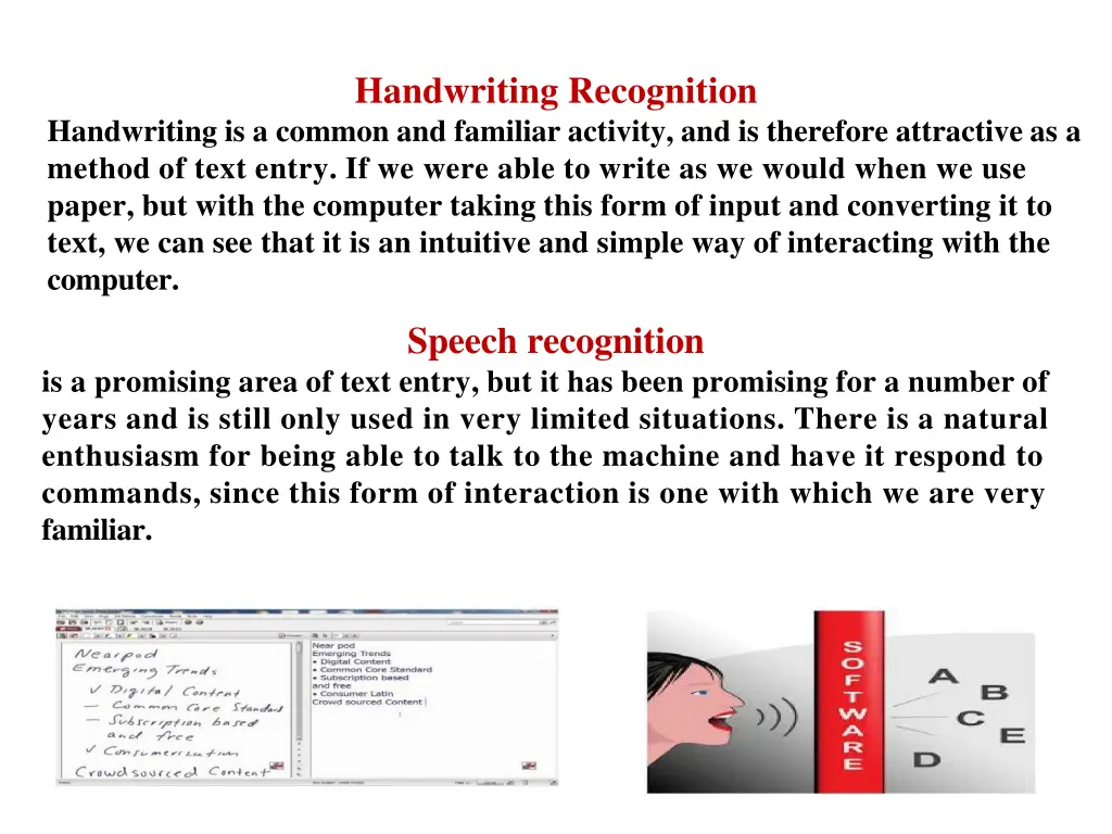 handwriting recognition