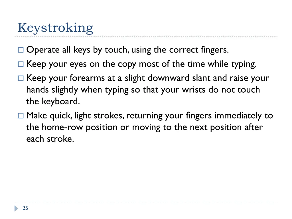 keystroking