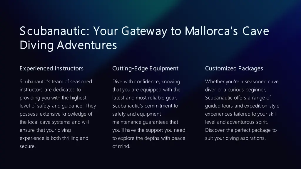 scubanautic your gateway to mallorca s cave