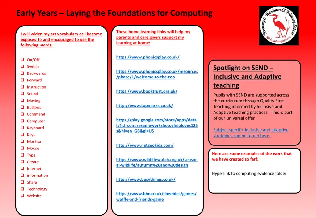 early years laying the foundations for computing 1